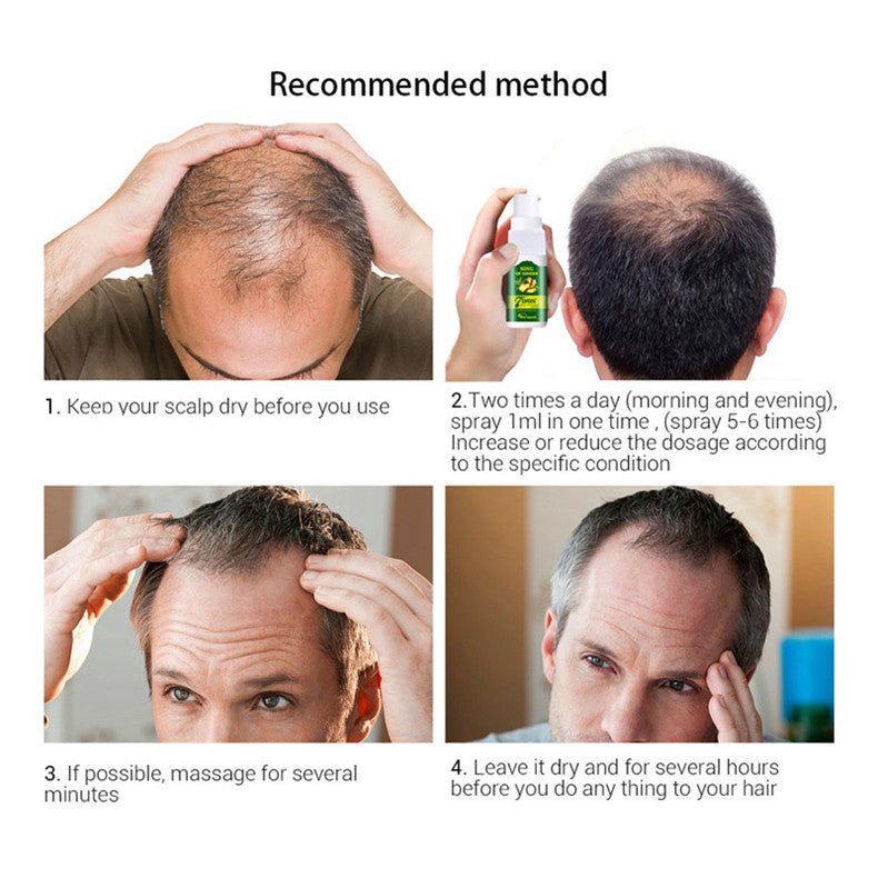 Ginger Germinal Hair Growth Serum Anti-Hair Loss Spray Repair Damaged Hair Treatment