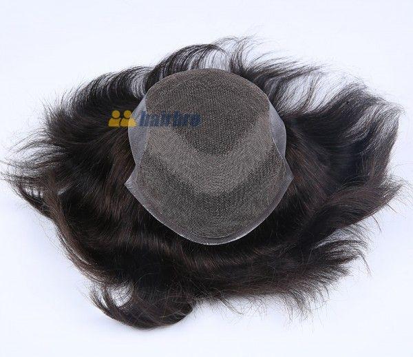 New French Lace Front with Poly Back Stock Hair Replacement System