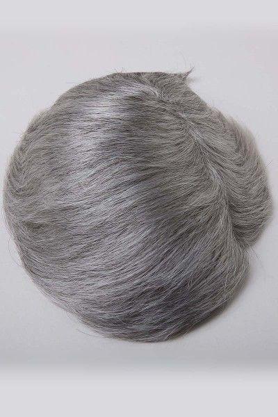Super Fine Welded Mono Base With Transparent Poly Perimeter Men’s Hair Toupee
