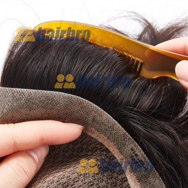 The Injection Lace Center French Lace Front Poly Side and Back Hair System