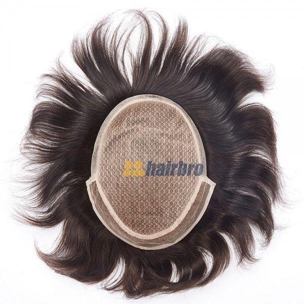 The Injection Lace Center French Lace Front Poly Side and Back Hair System