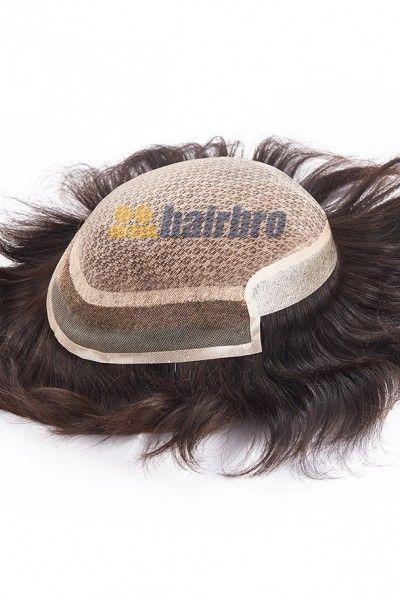 The Injection Lace Center French Lace Front Poly Side and Back Hair System