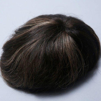 100% Human Hair Lace Men's Toupee