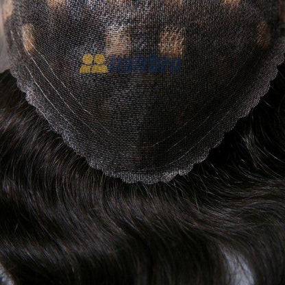 100% Human Hair Lace Men's Toupee