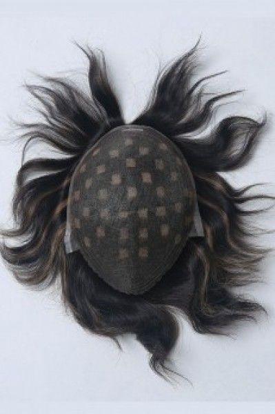 100% Human Hair Lace Men's Toupee
