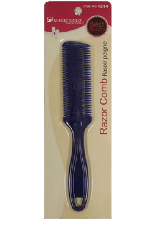 Magic Gold Razor Comb #1214 (Round Handle&Long Comb)