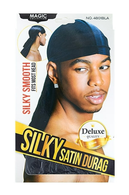 Magic Silky Satin Durag #4801BLA - dz