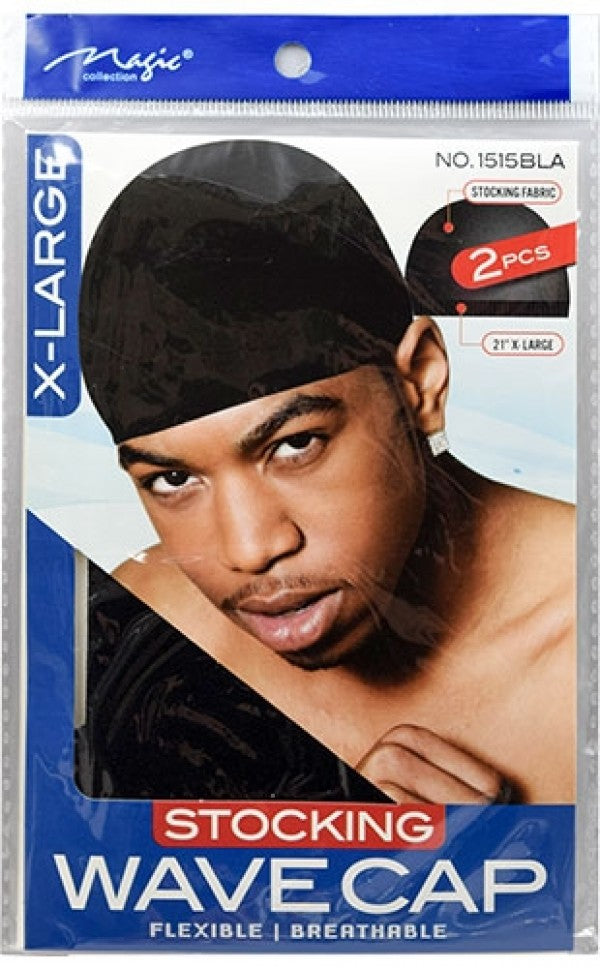 Magic Stocking Wave Cap #1515(Black)-dz