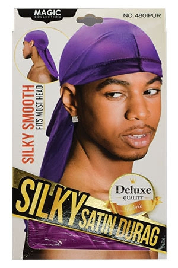 Magic Silky Satin Durag-Purple#4801PUR-dz