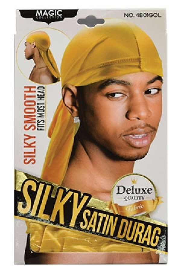 Magic Silky Satin Durag-Gold #4801GOL-dz