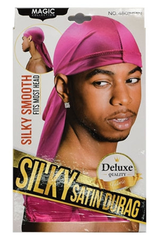 Magic Silky Satin Durag-H.Pink #4801HPIN-dz