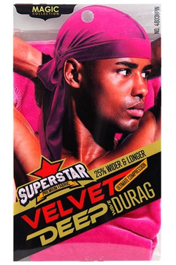 Magic Velvet DuRag #4803HOT PINK-dz