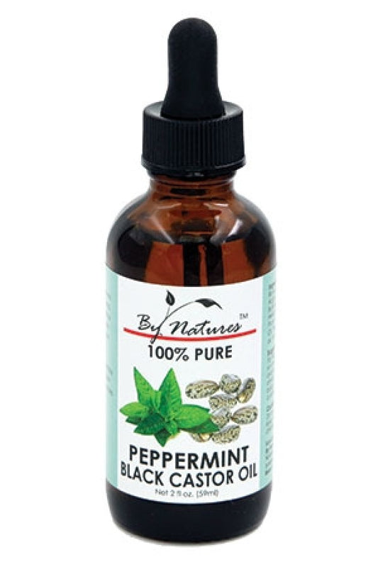 By Natures Black Caster Oil[Pep. Mint](2oz)