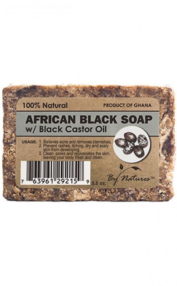 By Natures African Black Soap-Coconut Oil(3.5oz)