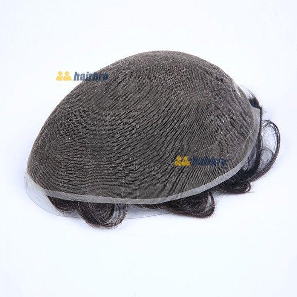 New Stock Full French Lace Human Hair Hair Replacement System For Man