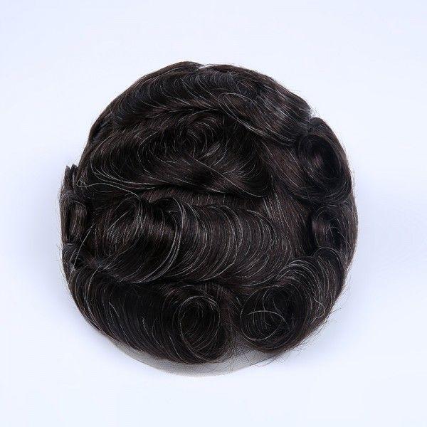 New Stock Full French Lace Human Hair Hair Replacement System For Man