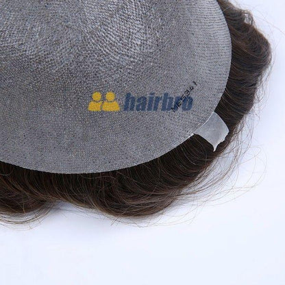 0.08mm  Hair replacement Transparent Skin Hairpieces