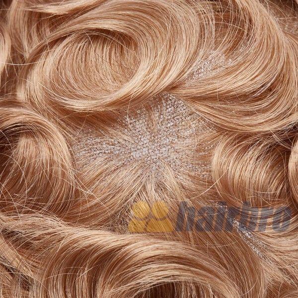 French Lace Front With Large Poly Side and Back Hair Replacement System