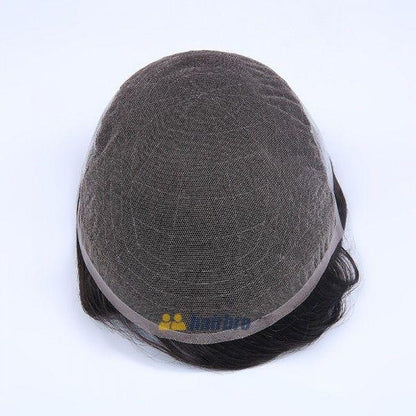 Samll Size 7*9  French Lace Base with Transparent Poly Side and Back Stock Hair System For Men