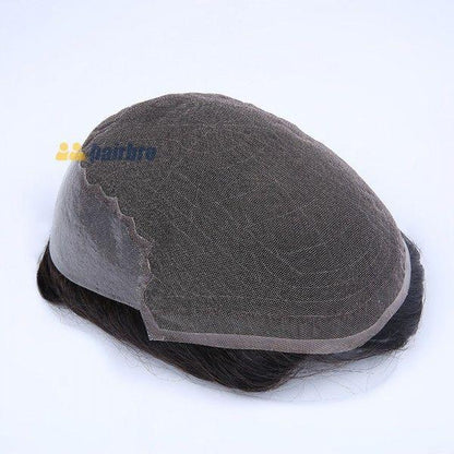 Samll Size 7*9  French Lace Base with Transparent Poly Side and Back Stock Hair System For Men