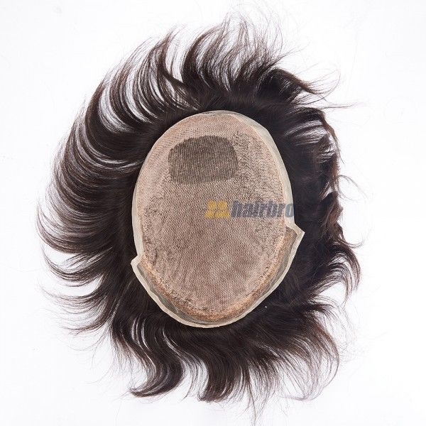 Injection Lace Top French Lace Front Poly Side and Back Hair Replacement System