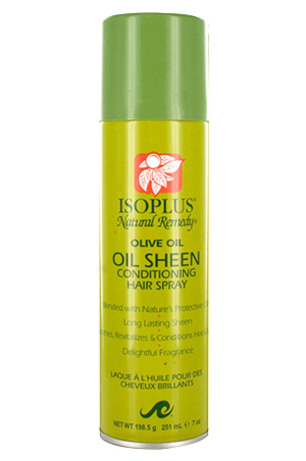 Isoplus Natural Remedy Olive Oil Sheen Hair Spray (7oz)