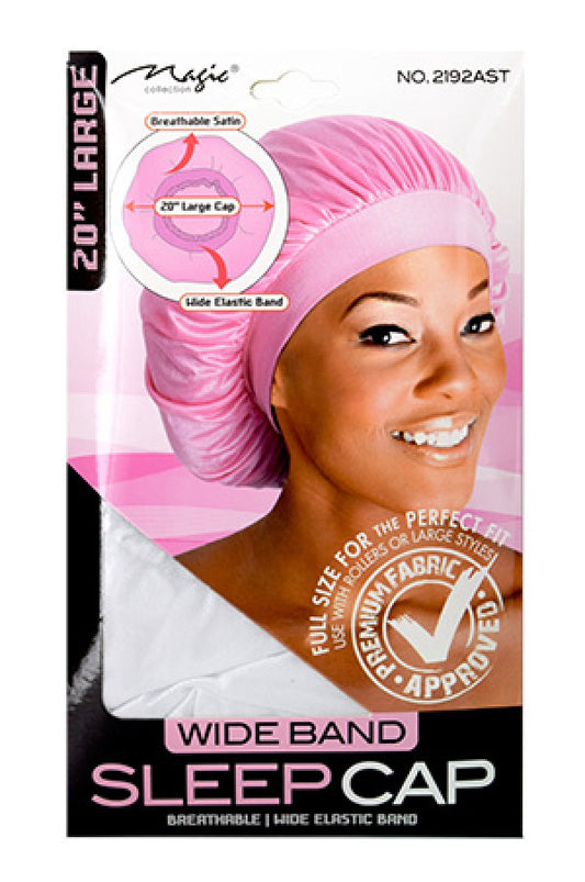 Magic Wide Band Sleep Cap #2192AST 20" Large -dz