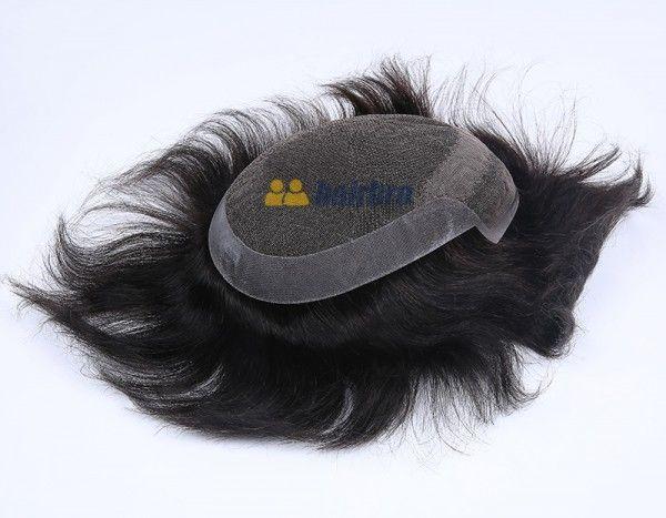 New French Lace Front with Poly Back Stock Hair Replacement System