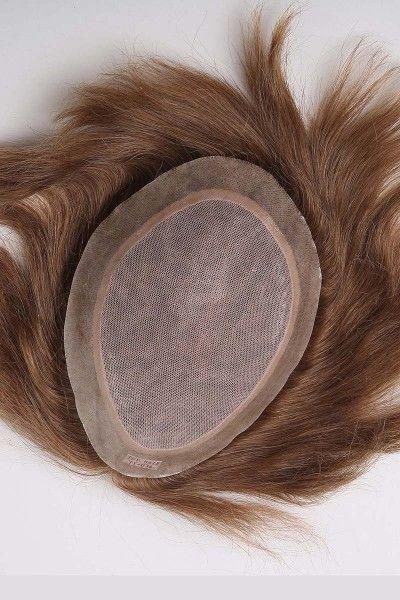 New French Lace With Thin Skin All Around Male Hair Replacement System