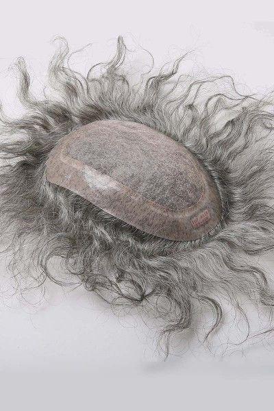 Silk Mono Center With Transparent Poly Perimeter Hair Replacement System