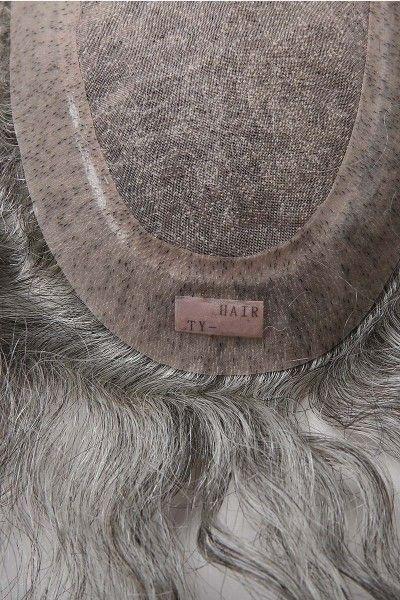 Silk Mono Center With Transparent Poly Perimeter Hair Replacement System