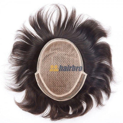 The Injection Lace Center French Lace Front Poly Side and Back Hair System