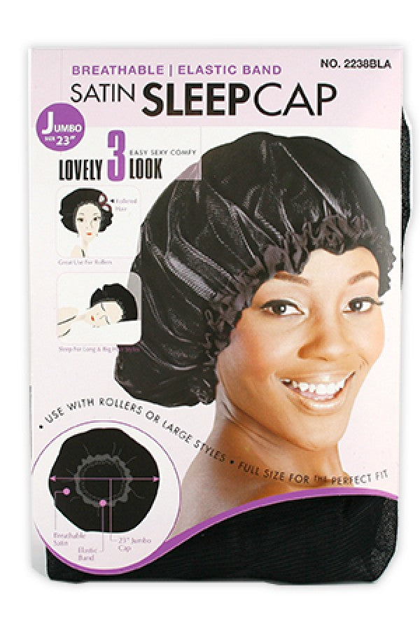 Magic Super Jumbo Satin Sleep Cap #2238 Asst -dz